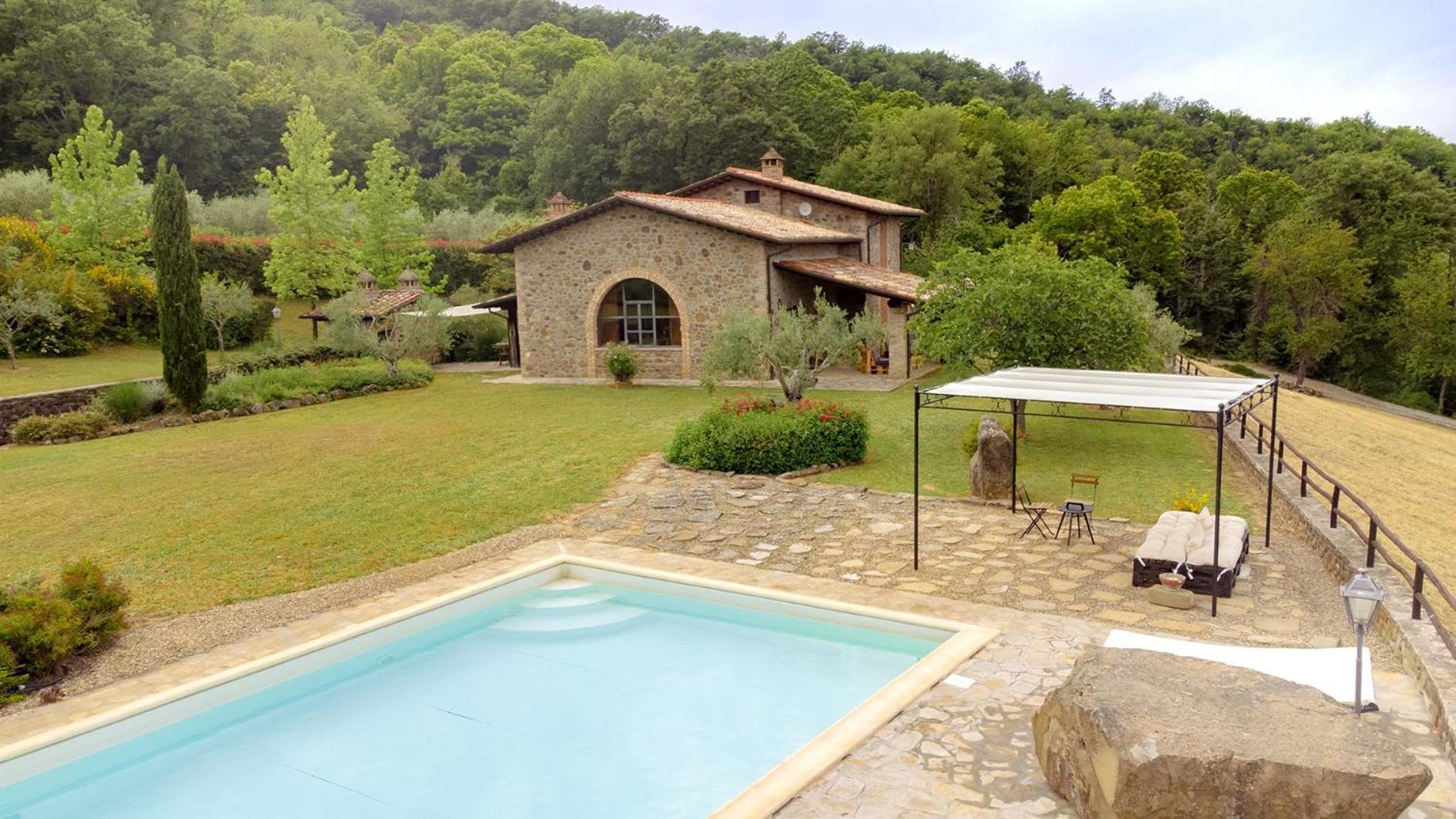 Villa Elisa - Private Pool & Airco Near Reschio Castle Lugnano エクステリア 写真