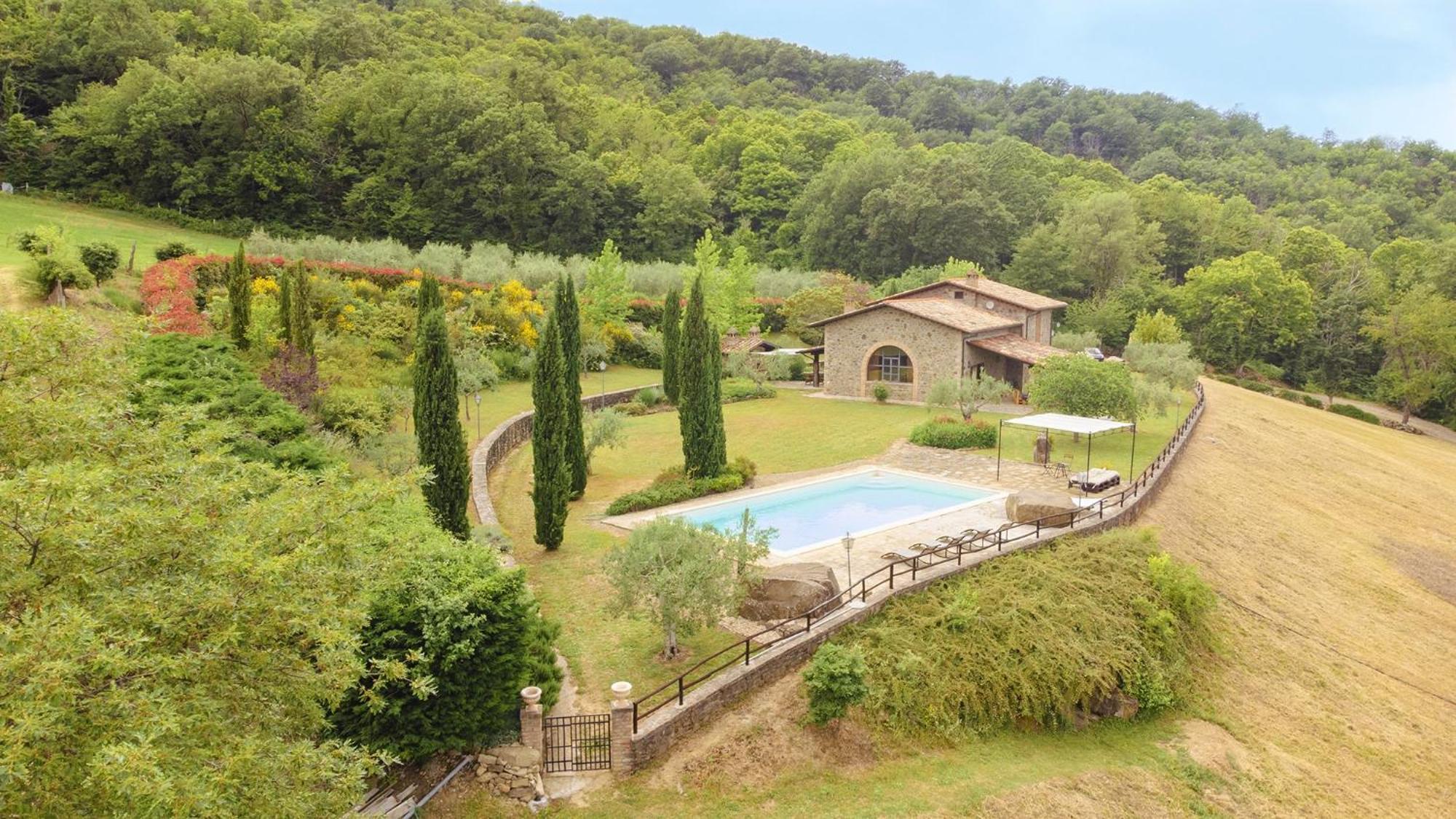 Villa Elisa - Private Pool & Airco Near Reschio Castle Lugnano エクステリア 写真